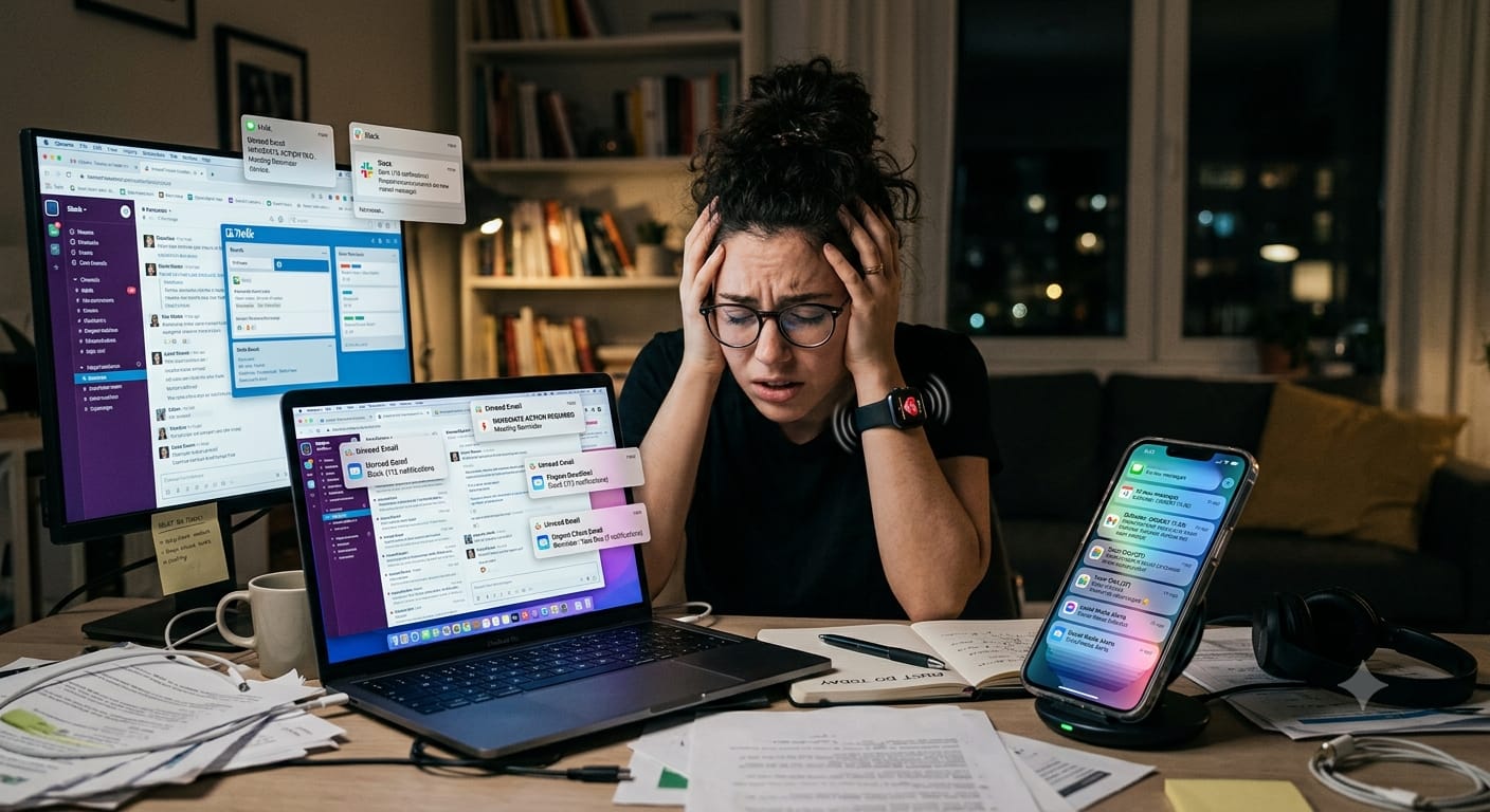 L’impact des notifications sur la concentration et la productivité